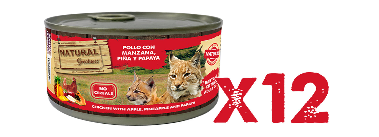 NATURAL GREATNESS Hühnchen mit Apfel, Ananas und Papaya (Set)