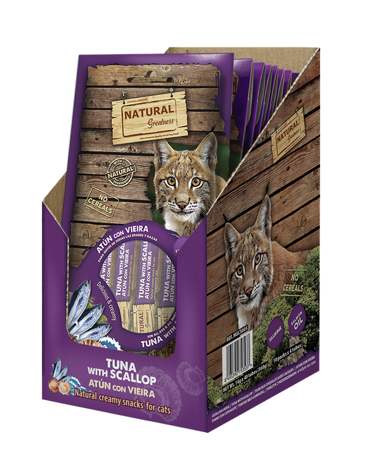 NATURAL GREATNESS Thunfisch-Jakobsmuschelcreme (mit DHA) - Cerebrale Unterstützung, 56 g