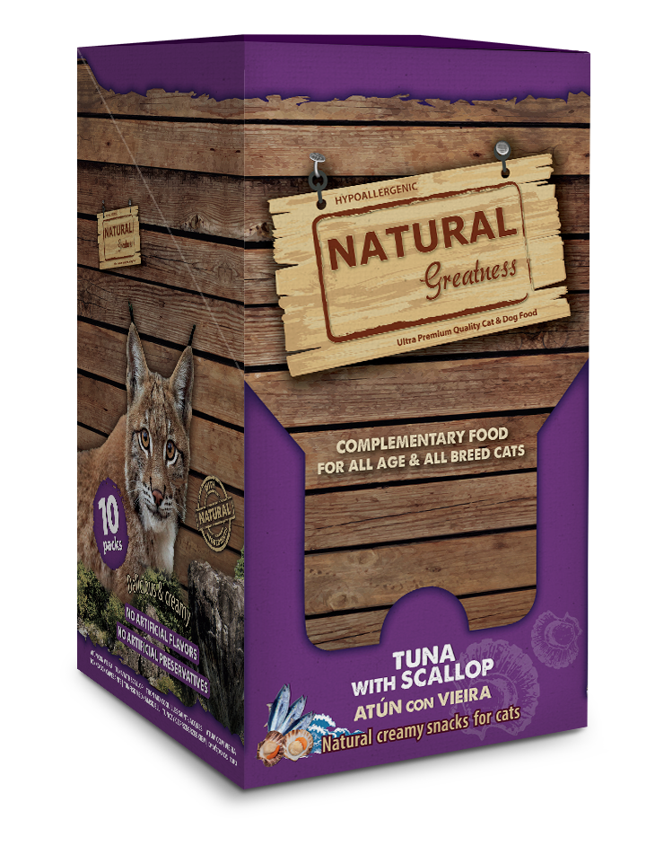 NATURAL GREATNESS Thunfisch-Jakobsmuschelcreme (mit DHA) - Cerebrale Unterstützung, 56 g