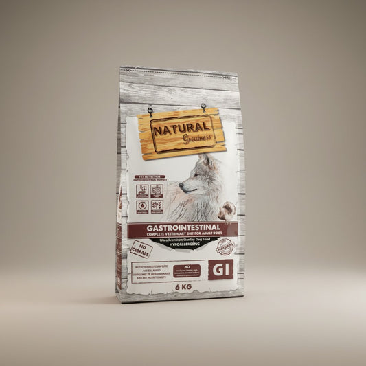 Lupiora Natural Greatness Gastrointestinal getreidefreies Diätfutter für Hunde bei Verdauungsproblemen, 6kg Beutel