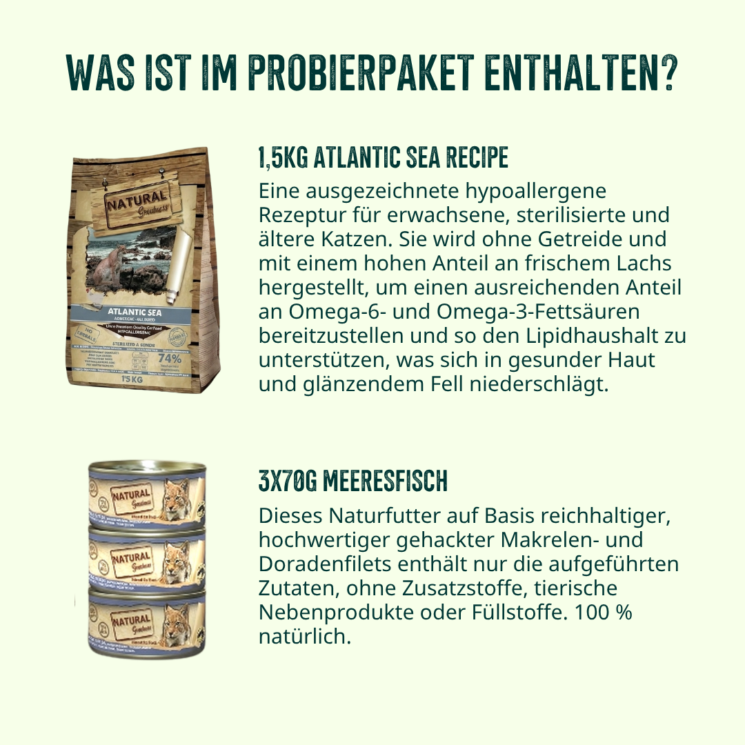 Kastrierte & Senior Katze Probierpaket