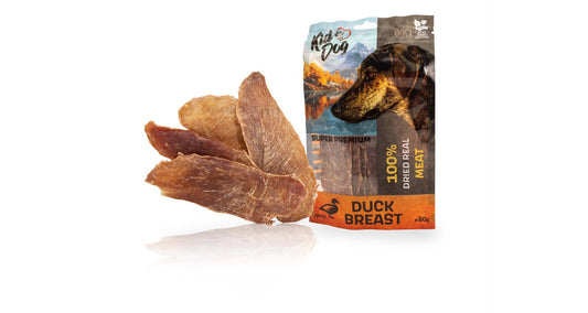 KIDDOG SUPER PREMIUM 100% Entenbrust, dünne Scheiben, 50 g