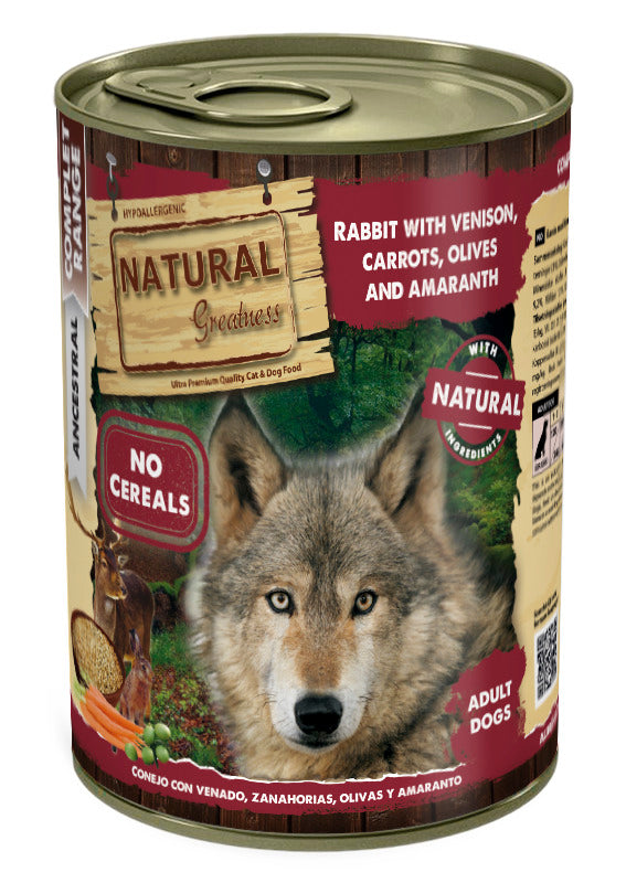 NATURAL GREATNESS Kaninchen mit Hirsch, Karotten, Oliven und Amaranth (Set)