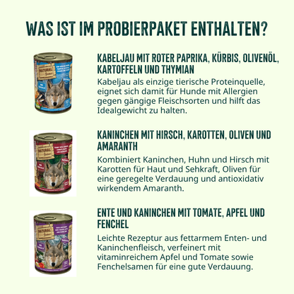 Feinschmecker Probierpaket Hund