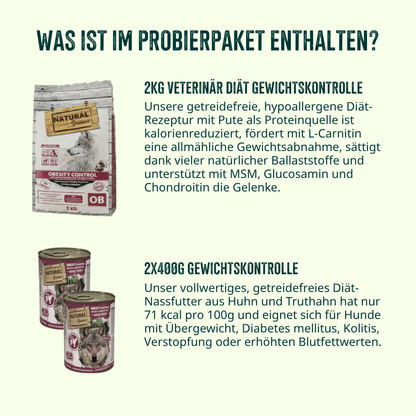 Gewichtskontrolle Probierpaket Hund