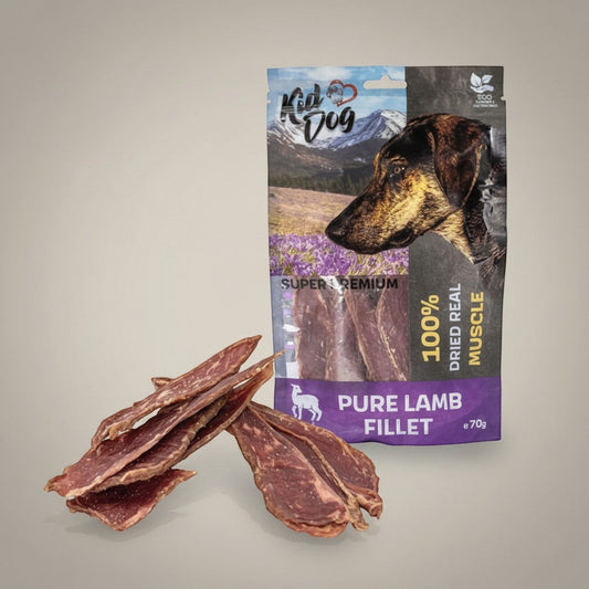 Lupiora KIDDOG Super Premium Lammfleisch-Leckerlis in wiederverschließbarer Verpackung für Hunde