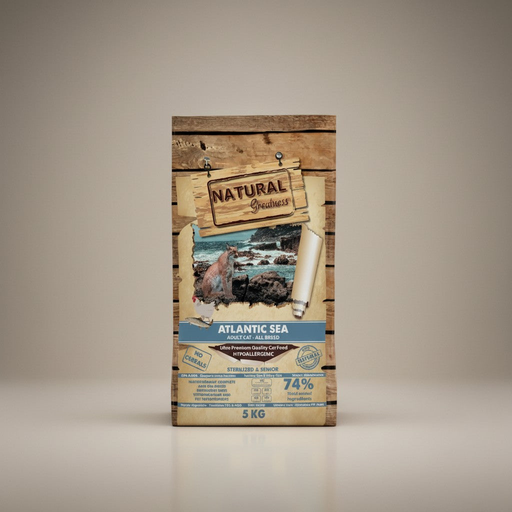 Lupiora Natural Greatness Atlantic Sea Katzenfutter für sterilisierte und ältere Katzen mit Lachs, getreidefrei