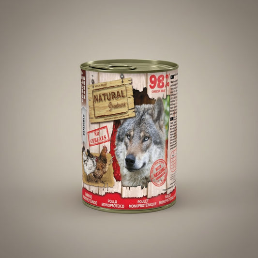 Lupiora Natural Greatness Hühnchen Monoprotein Nassfutter Dose für Hunde mit 98 Prozent Fleischanteil und ohne Getreide