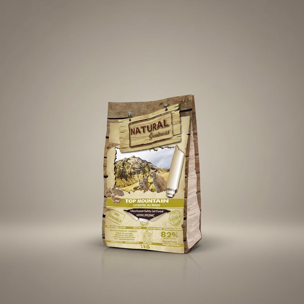 Lupiora Natural Greatness Top Mountain Katzenfutter mit Kaninchen, getreidefrei und hypoallergen, 2kg Beutel