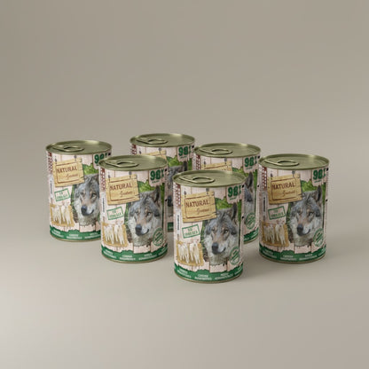 Lupiora Natural Greatness Lamm Monoprotein Set mit 5 Dosen hypoallergenem Hundefutter für sensible Hunde