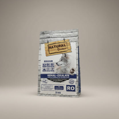 Lupiora Natural Greatness Renal-Oxalate Diätfutter für Hunde bei Nierenproblemen, getreidefrei, 2 kg Beutel.
