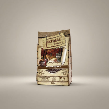 Lupiora Natural Greatness Truthahn Hundefutter getreidefrei für erwachsene Hunde aller Rassen im 2kg Beutel