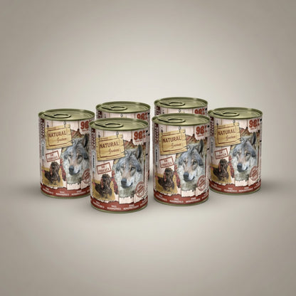 Lupiora Natural Greatness Truthahn Monoprotein Hundefutter Dosen Set für sensible Hunde mit Putenfleisch Mousse