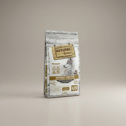 Lupiora Natural Greatness Urinary-Struvite Hundefutter 6kg Sack zur Unterstützung der Harnwege bei Hunden.