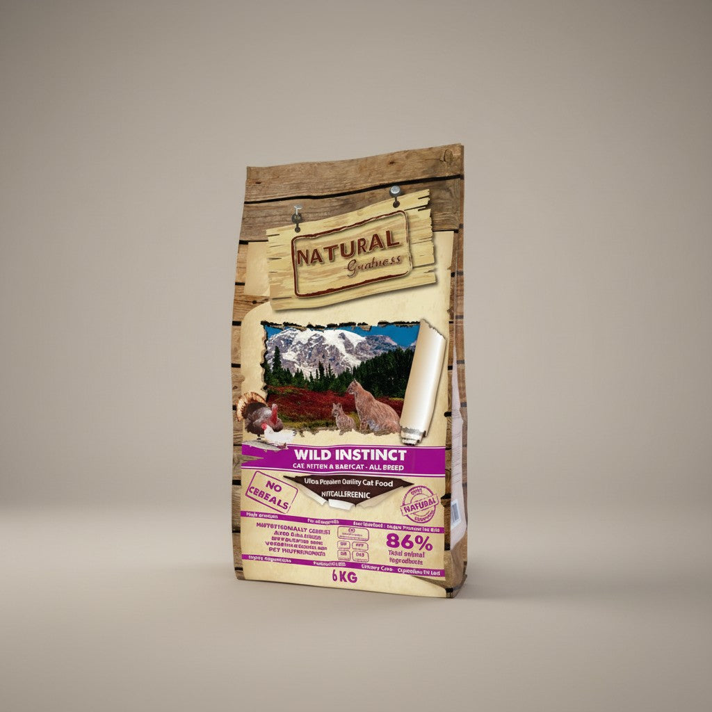 Lupiora Natural Greatness Wild Instinct Katzenfutter getreidefrei für Kätzchen in 6kg Packung