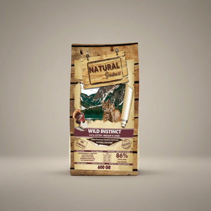 Lupiora Natural Greatness Wild Instinct getreidefreies Katzenfutter für Katzen aller Rassen mit hohem Fleischanteil