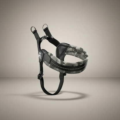 Lupiora TRE PONTI Easy Fit Hundegeschirr in Camouflage-Optik mit reflektierendem Netzgewebe und verstellbarem Riemen